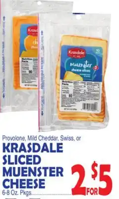 Bravo Supermarkets KRASDALE SLICED MUENSTER CHEESE offer