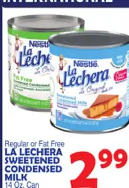 Bravo Supermarkets Nestle LA LECHERA SWEETENED CONDENSED MILK offer