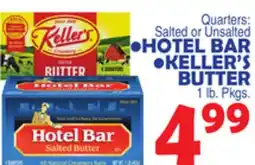 Bravo Supermarkets HOTEL BAR, KELLER'S BUTTER offer