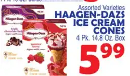 Bravo Supermarkets HAAGEN-DAZS ICE CREAM CONES offer