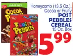 Bravo Supermarkets POST PEBBLES CEREAL offer