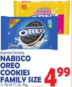 Bravo Supermarkets NABISCO OREO COOKIES FAMILY SIZE offer