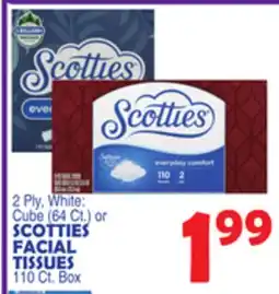 Bravo Supermarkets SCOTTIES FACIAL TISSUES offer