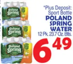 Bravo Supermarkets POLAND SPRING WATER offer