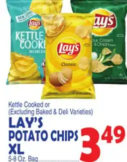 Bravo Supermarkets LAY'S POTATO CHIPS XL offer