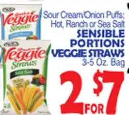Bravo Supermarkets Sensible Portions Veggie Straws offer