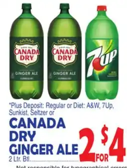 Bravo Supermarkets CANADA DRY GINGER ALE offer