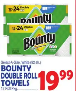 Bravo Supermarkets BOUNTY DOUBLE ROLL TOWELS offer