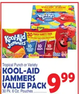 Bravo Supermarkets Kool-Aid Jammers VALUE PACK offer