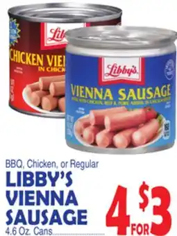 Bravo Supermarkets LIBBY'S VIENNA SAUSAGE offer