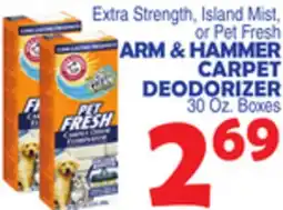 Bravo Supermarkets ARM & HAMMER CARPET DEODORIZER offer
