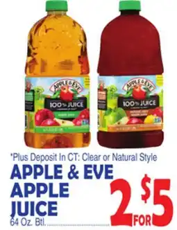 Bravo Supermarkets APPLE & EVE APPLE JUICE offer
