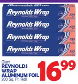 Bravo Supermarkets REYNOLDS WRAP ALUMINUM FOIL offer