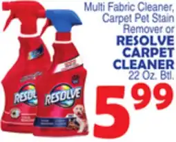 Bravo Supermarkets RESOLVE CARPET CLEANER offer