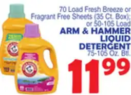 Bravo Supermarkets ARM & HAMMER LIQUID DETERGENT offer