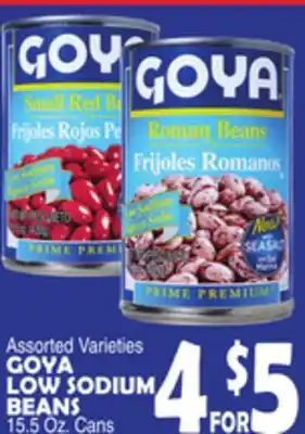Bravo Supermarkets GOYA LOW SODIUM BEANS offer