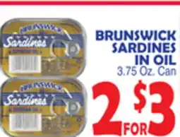 Bravo Supermarkets BRUNSWICK SARDINES IN OIL offer