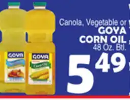 Bravo Supermarkets GOYA CORN OIL offer