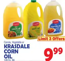 Bravo Supermarkets KRASDALE CORN OIL offer