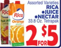 Bravo Supermarkets RICA • JUICE • NECTAR offer