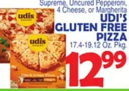 Bravo Supermarkets UDI'S GLUTEN FREE PIZZA offer