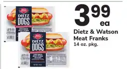 ACME Dietz & Watson Meat Franks offer