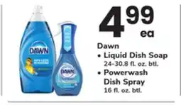 ACME Dawn Liquid Dish Soap 24-30.8 fl. oz. btl. Powerwash Dish Spray 16 fl. oz. btl offer