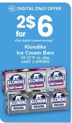 ACME Klondike Ice Cream Bars offer
