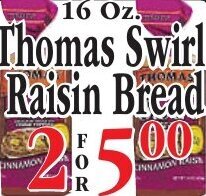 Chanatry's Hometown Market Thomas Swirl Raisin Bread offer