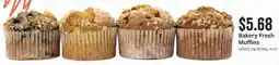 Fareway Bakery Fresh Muffins offer