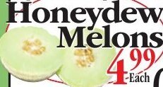 Chanatry's Hometown Market Honeydew Melons offer