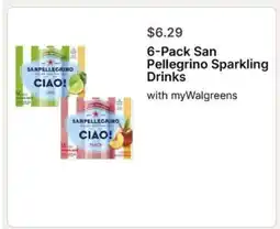 Walgreens 6-Pack San Pellegrino Sparkling Drinks offer