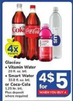 Safeway Glaceau Vitamin Water, Smart Water, or Coca-Cola offer