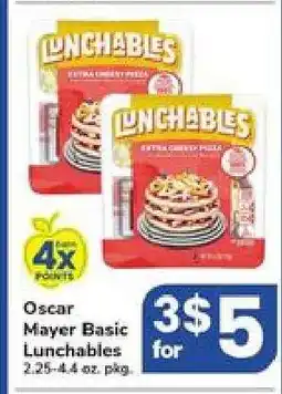 Safeway Oscar Mayer Basic Lunchables offer