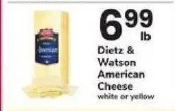 Safeway Dietz & Watson American Cheese offer