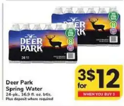 Safeway Deer Park Spring Water offer