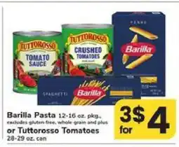Safeway Barilla Pasta or Tuttorosso Tomatoes offer
