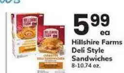 Safeway Hillshire Farms Deli Style Sandwiches offer