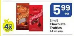 Safeway Lindt chocolate truffles offer