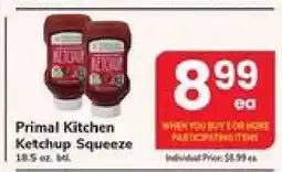 Safeway Primal Kitchen Ketchup Squeeze offer