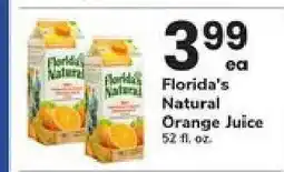 Safeway Florida's Natural Orange Juice offer