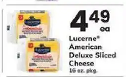 Safeway Lucerne American Deluxe Sliced Cheese offer