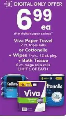 Safeway Viva Paper Towel or Cottonelle offer