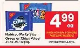 Safeway Nabisco Party Size Oreos or Chips Ahoy! offer