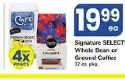 Safeway Signature SELECT Whole Bean or Ground Coffee offer