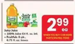 Safeway Juicy Juice offer