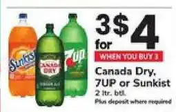 Safeway Canada Dry, 7UP or Sunkist offer