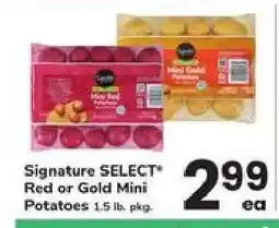Safeway Signature SELECT Red or Gold Mini Potatoes offer