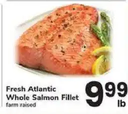 Safeway Fresh Atlantic Whole Salmon Fillet offer