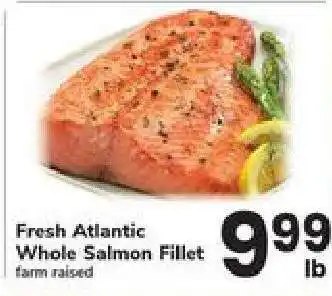 Safeway Fresh Atlantic Whole Salmon Fillet offer